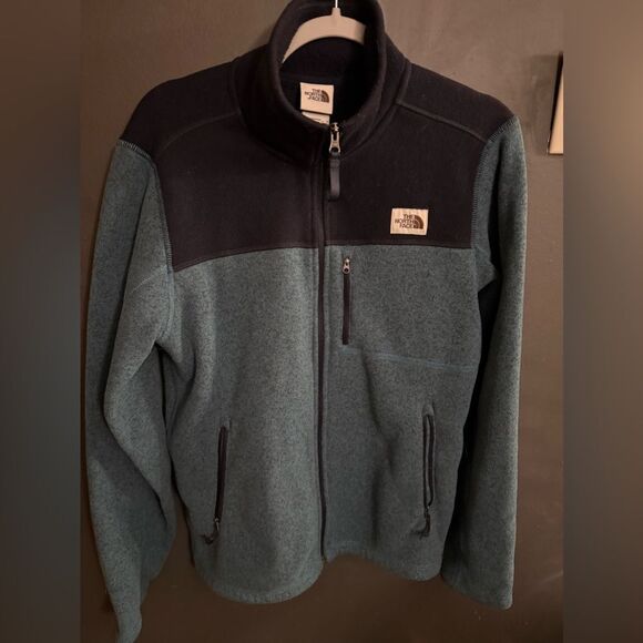 The Northface Zip Men's Fleece Jacket Size Small Two Tone Blue - Picture 1 of 12